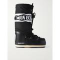 Moon Boot - Icon Shell And Faux Leather Snow Boots - Black