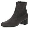Stiefelette CAPRICE, Damen, Gr. 41, grau (dunkelgrau), Textil, elegant, Schuhe, Blockabsatz, Businessschuh mit praktischem Innenreißverschluss