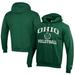 Men's Champion Green Ohio Bobcats Icon Logo Volleyball Eco Powerblend Pullover Hoodie