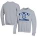Men's Champion Gray Florida Gulf Coast Eagles Icon Logo Volleyball Eco Powerblend Pullover Sweatshirt
