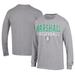 Men's Champion Gray Marshall Thundering Herd Stacked Logo Volleyball Jersey Long Sleeve T-Shirt