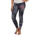 Women's Concepts Sport Black Ottawa Senators Burst Tie Dye Knit Legging