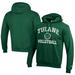 Men's Champion Green Tulane Wave Icon Logo Volleyball Eco Powerblend Pullover Hoodie