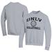 Men's Champion Gray UNLV Rebels Icon Logo Volleyball Eco Powerblend Pullover Sweatshirt