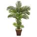 Nearly Natural 5ft. Areca Palm Artificial Tree in Brown Planter