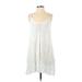 Elan Casual Dress - A-Line V Neck Sleeveless: White Print Dresses - Women's Size X-Small