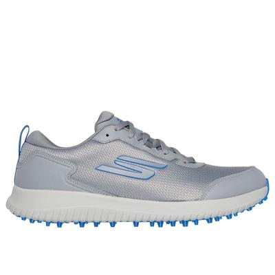 Skechers Men's GO GOLF Max Fairway 4 Shoes | Size 10.0 Extra Wide | Gray/Blue | Synthetic/Textile