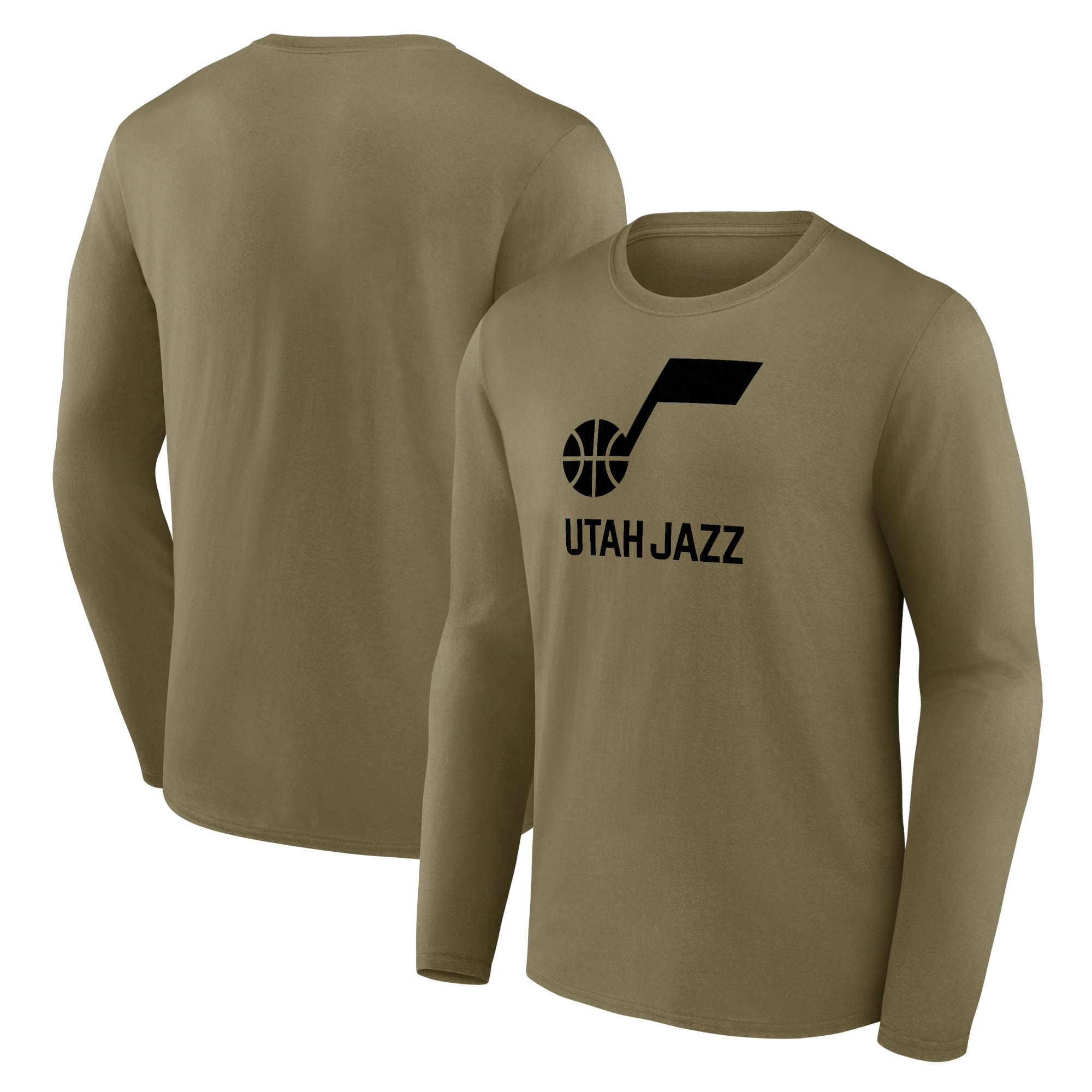 T-shirt à manches longues avec logo mono de marque Utah Jazz Fanatics - Hommes - Homme Taille: L