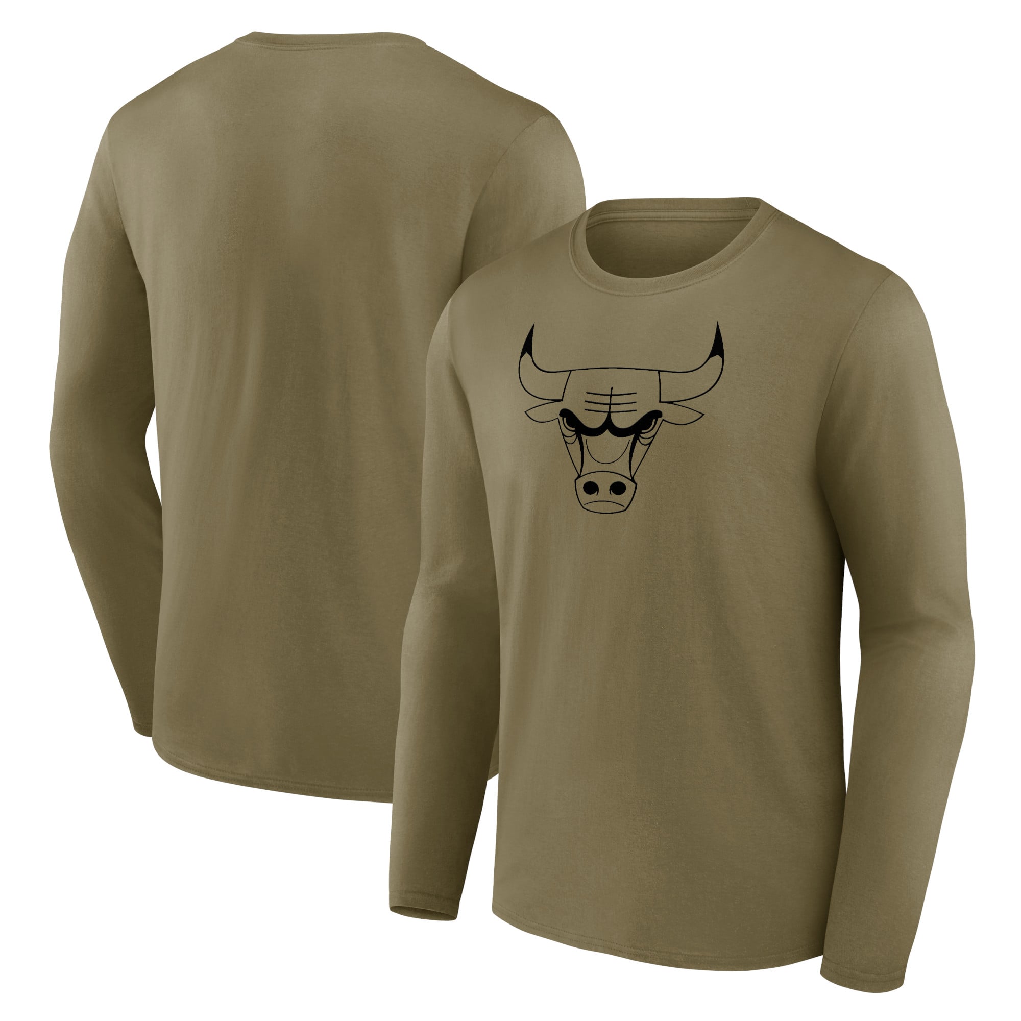 T-shirt à manches longues avec logo mono de marque fanatiques des Chicago Bulls - Hommes - Homme Taille: L