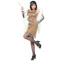 Widmann - Kostüm Charleston, 20er Jahre Kleid, Flapper, Showgirls, Swing Mottoparty