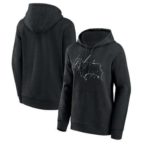 Derby County Etch Logo Graphic Hoodie – Schwarz – Damen