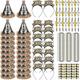 78 Pieces 2024 New Year's Eve Party Supplies Included 24 Noise Makers 12 Hair Hoop 12 Cone Hats 24 Bead Necklaces 6 Aluminum Film Party Favors Supplies for New Year's Party Decorations (78)