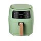 Air Fryer, 6 Litre Smart Low Fat All-in-One Electric Fryer, 1350 Watts, Energy Saving, Time Saving, Cooking, Crisping, Baking, Roasting, Roasting, Heating and Dehydrating,Green