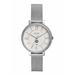 Women's Fossil Silver New York Mets Jacqueline Stainless Steel Mesh Watch