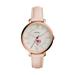 Women's Fossil Gold Cincinnati Reds Jacqueline Blush Leather Watch