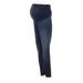 Indigo Blue Jeans - Super Low Rise: Blue Bottoms - Women's Size X-Small Maternity