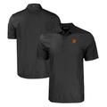 Men's Cutter & Buck Black Baltimore Orioles Big Tall Pike Eco Tonal Geo Print Stretch Recycled Polo
