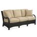 Braxton Culler Brighton Pointe Patio Sofa w/ Cushions Olefin Included/Sunbrella® Included in Black/Gray | 34 H x 76 W x 32 D in | Wayfair