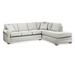 Gray/Blue/White Sectional - Braxton Culler Bedford 117" Wide Right Hand Facing Sofa & Chaise Polyester/Cotton/Other Performance Fabrics | Wayfair