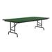 Correll, Inc. Rectangular Adjustable Folding Table Metal in Green | 32" H x 60" L x 24" D | Wayfair CFA2460PX-39