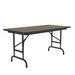 Correll, Inc. Rectangular Adjustable Folding Table Metal in White/Brown | 32" H x 72" L x 36" D | Wayfair CFA3672PX-53