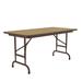 Correll, Inc. Rectangular Adjustable Folding Table Metal in Brown | 32" H x 96" L x 30" D | Wayfair CFA3096PX-16