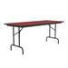 Correll, Inc. Rectangular Banquet Table Wood in Red/Black | 29" H x 96" L x 30" W | Wayfair CF3096PX-35