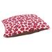 East Urban Home Indianapolis Football Outdoor Dog Pillow Metal in Red/Blue/White | Large (30" W x 40" D x 5" H) | Wayfair