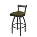 Holland Bar Stool 821 Catalina Low Back Swivel Bar Stool Leather in Gray | Bar Stool (30" Seat Height) | Wayfair 82130PW015