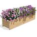 Greenes Fence Wood Planter Box Wood in Brown | 10 H x 45 W x 11 D in | Wayfair RCPB1146H3