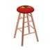 Holland Bar Stool NHL 30" Bar Stool Wood/Plastic/Acrylic in Brown | Counter Stool (24" Seat Height) | Wayfair RC24MSNatChiHwk-R