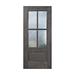 Knockety Unfinished Mahogany Wood Slab Front Entry Door Manufactured Wood in Brown/Red | 80 H x 32 W x 1.75 D in | Wayfair XDD6247IG-OGW