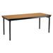 National Public Seating MSFT Series 36-In. Rectangular Portable Banquet Table Wood in Brown | 29"H x 96"W x 30"D | Wayfair MSFT-3096PWEBOK