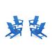 POLYWOOD® x AllModern POLYWOOD x AllModern Outdoor Adirondack Chair Plastic/Resin in Blue | Wayfair PWS1964-1-PB