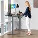 Uncaged Ergonomics Rise Up Height Adjustable Gaming Desk Wood/Metal in Gray/Brown | 51.6" H x 48" W x 30" D | Wayfair RUgbkMDF48