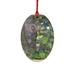 The Holiday Aisle® Tree Stump Wooden Christmas Holiday Shaped Ornament Wood in Brown/Gray/Green | 3 H x 3 W x 1 D in | Wayfair