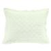 Gracie Oaks Boonsboro Linen Cotton Diamond Quilted Modern Rustic Pillow Sham Linen Blend in White | 20 H x 34 W in | Wayfair