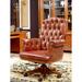 Infinity Furniture Import Narcissus Executive Chair Wood/Upholstered in Orange/Red | Wayfair E-29 Executive Chair