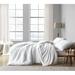 Everly Quinn Are You Kidding Coma Inducer Black Shag Plush Duvet Cover Microfiber in White | King Duvet Cover | Wayfair