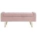 George Oliver muir 39.5" Velvet Tufted Rectangle Storage Ottoman Velvet | 18.25 H x 39.5 W x 15.5 D in | Wayfair 47E15C380C9641199AACFF9A1C372A66