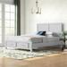 Latitude Run® Hamra Low Profile Storage Platform Bed Metal in White/Brown | King | Wayfair 762CB520628A4145A08461E9727FF8F3