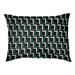 Wrought Studio™ Bonheur Football Luxury Indoor Dog Pillow Metal in Green/White/Black | Large (40" W x 30" D x 5" H) | Wayfair