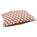 Wrought Studio™ Bonheur Football Luxury Indoor Dog Pillow Metal in Red/White | Large (40" W x 30" D x 5" H) | Wayfair