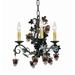 2nd Ave Lighting Vineyard 3 - Light Candle Style Classic/Traditional Chandelier Metal in Black | Wayfair 117174.071U.PF
