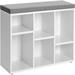 Latitude Run® Shoe Storage Bench in White | 18.9 H x 34.2 W x 11.8 D in | Wayfair 174CCBAD06F24F79A48DFECAD09E927F