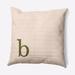 Wade Logan® Auggie Modern Monogram Indoor/Outdoor Throw Pillow Polyester/Polyfill blend in Green | 16 H x 16 W x 6 D in | Wayfair