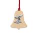 The Holiday Aisle® Merciless the Flaming Skybird Wooden Christmas Holiday Shaped Ornament Wood in Brown/Gray | 3 H x 3 W x 1 D in | Wayfair