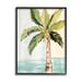 Bayou Breeze Palm Tree Leaves Tropical Summer Breeze Beach Wood/Canvas in Brown | 30 H x 24 W x 1.5 D in | Wayfair 8FC10FEC39084A32A1C9FCA723E64893