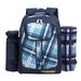 Arlmont & Co. Polyester Picnic Backpack Polyester Canvas in Blue | 16.5 H x 11 W x 7.5 D in | Wayfair 71B65F50698947DA8D6F27109E26117E