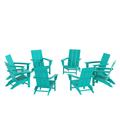 Beachcrest Home™ Laprade Foldable Adirondack Chair Set in Blue | 35.6 H x 30 W x 33.5 D in | Wayfair 6373EA79250C43758320E118DBF65560